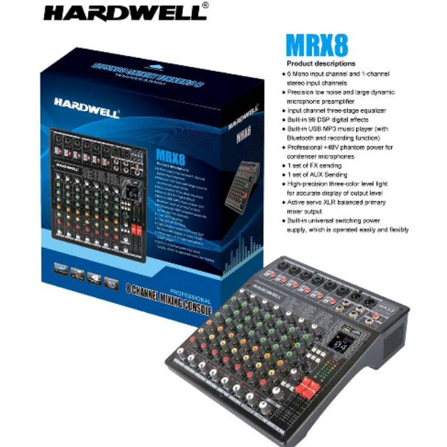 MIXER AUDIO HARDWELL MRX 8 ORIGINAL