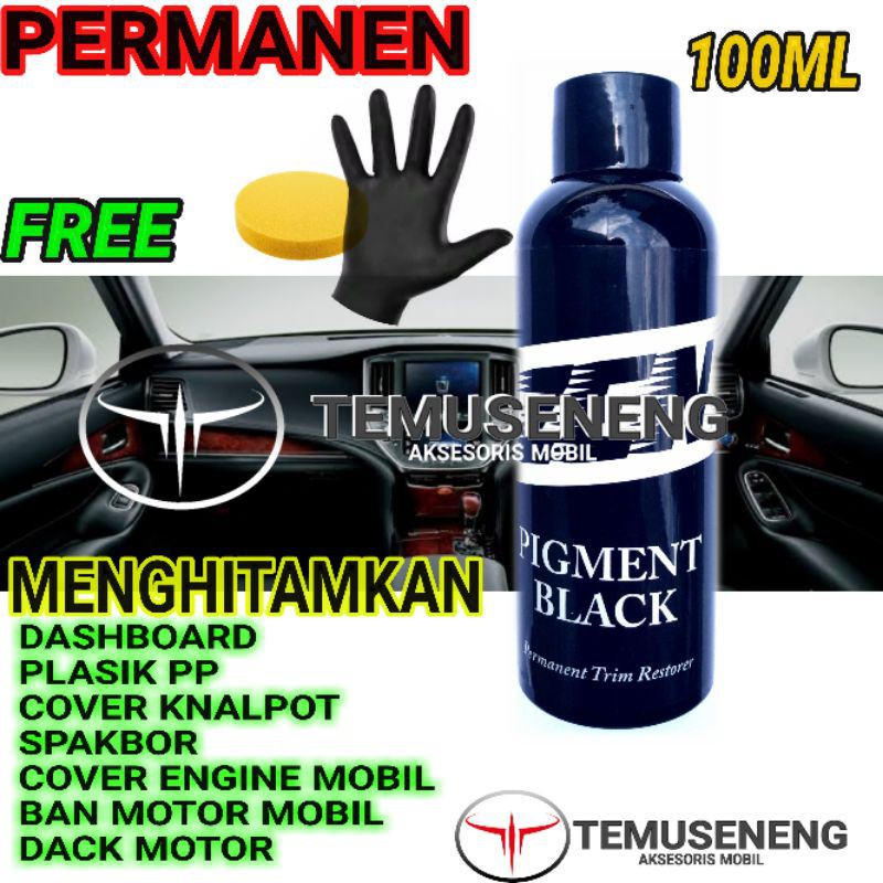 Penghitam Dashboard Mobil Motor Dasbor Trim Pp Plastik Knalpot Ban Black Polish Interior Permanen