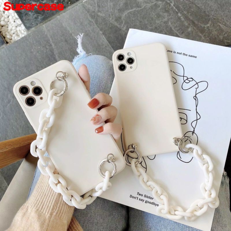 rantai tas akrilik rantai strap masker gantungan handphone DIY chain oval