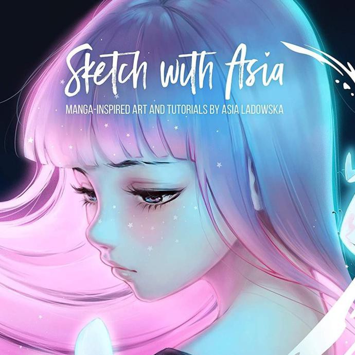 Sketch With Asia - Manga Inspired Artbook & Tutorial Book By Ladowska