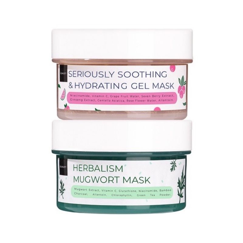 Scarlett Herbalism Mugwort Mask / Scarlett Seriously Soothing &amp; Hydrating Gel Mask