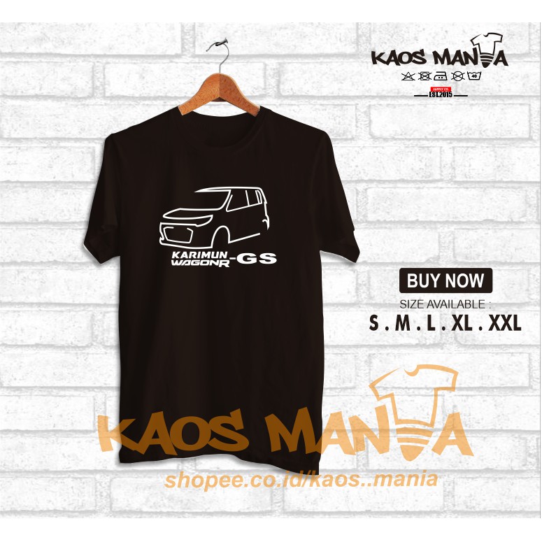 KAOS DISTRO OTOMOTIF MOBIL SUZUKI KARIMUN WAGON R GS SILUET 2 Baju KAOS MANIA