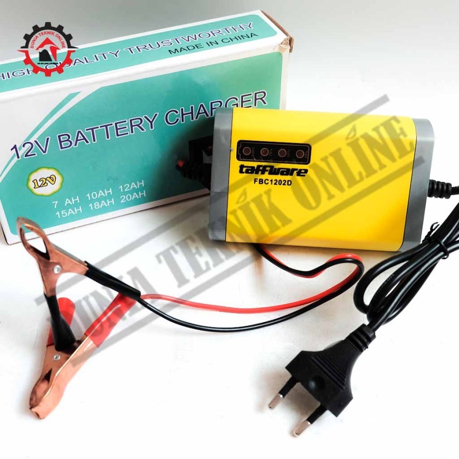 Jual Charger Aki Motor 12V 2A Kuning Indikator Persentase Cas | Shopee