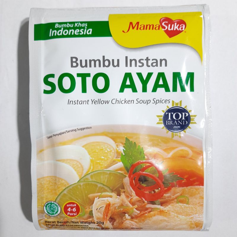 

BUMBU SOTO AYAM INSTAN MAMASUKA 20 GRAM