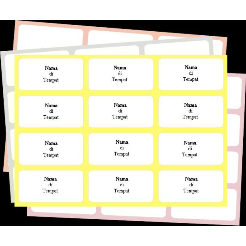

Label Nama 103 + Cetak