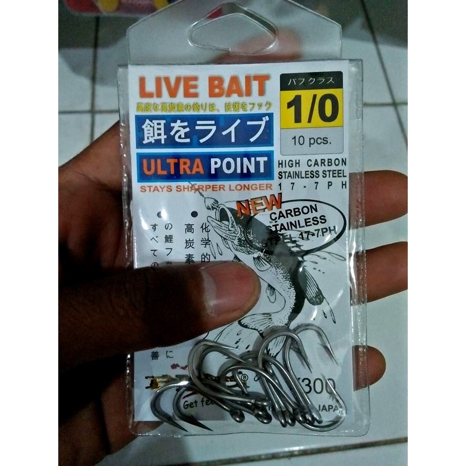 KAIL 1453 BLOOD LIVE BAID SIZE 1 KAIL BESAR KAIL JIG