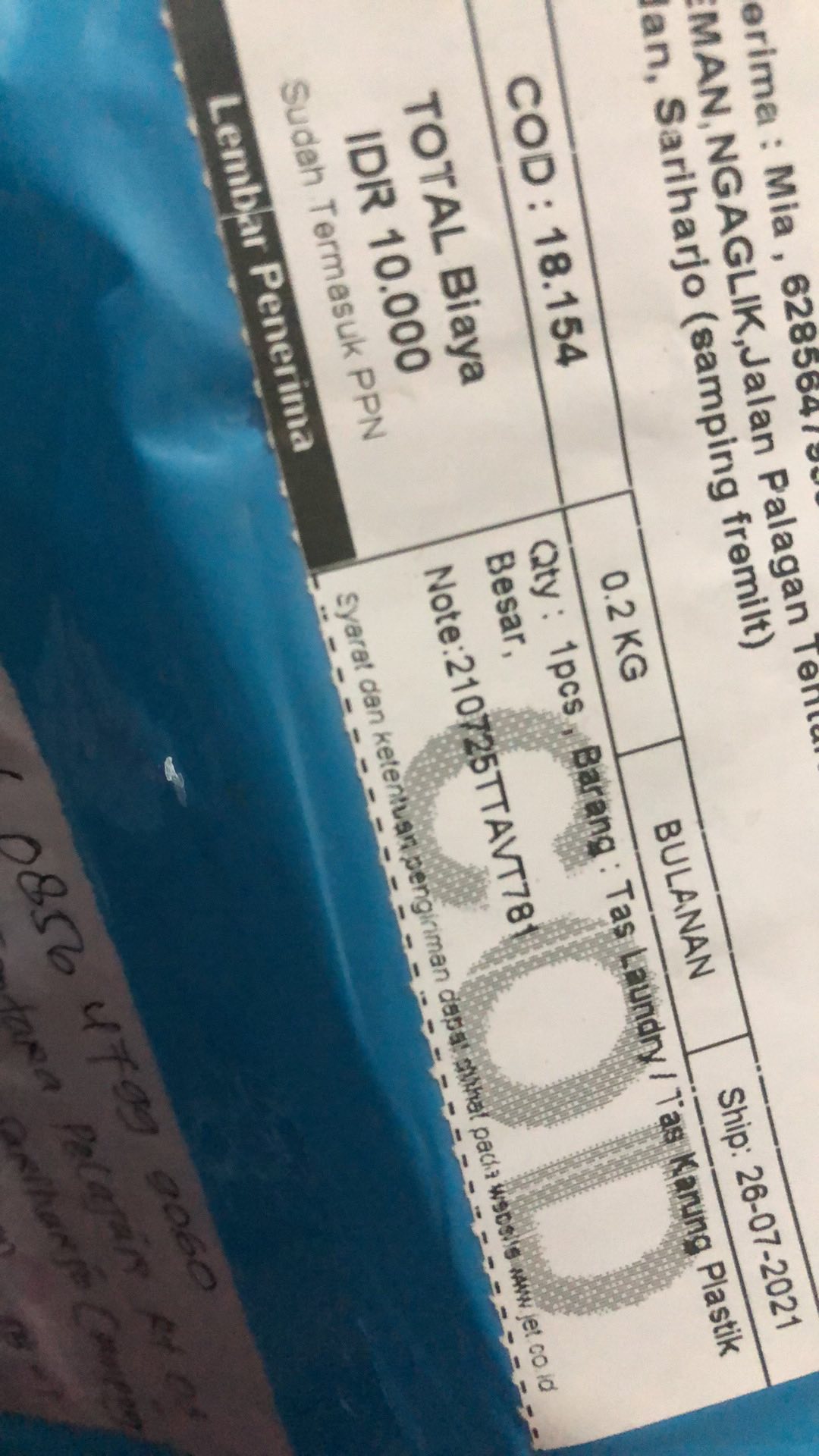 Tas Laundry / Tas Karung Plastik Besar