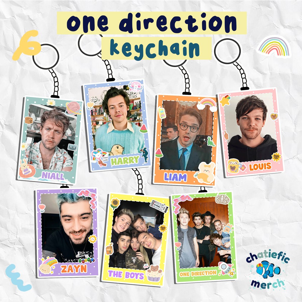 ONE DIRECTION keychain / keyring / gantungan kunci