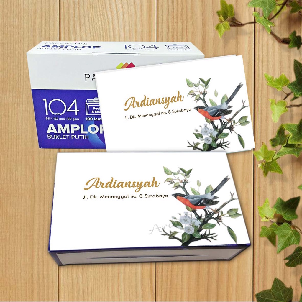 

Cetak Amplop Buwuhan, Amplop Kondangan Murah Super Expres I Desain Burung-burung Cantik dan Elok I Amplop sudah berperekat
