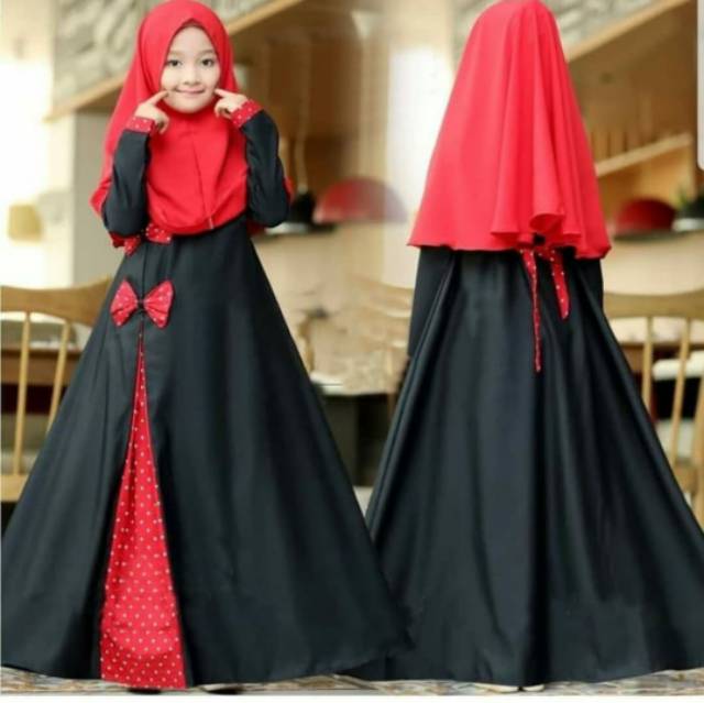 Baju gamis anak syari syifa kids baloteli hijab anak perempuan