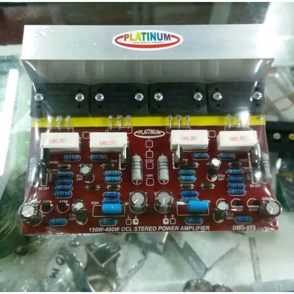 KIT Power Amplifier OCL Stereo 150-400 Watt TR Sanken Platinum DMS-075