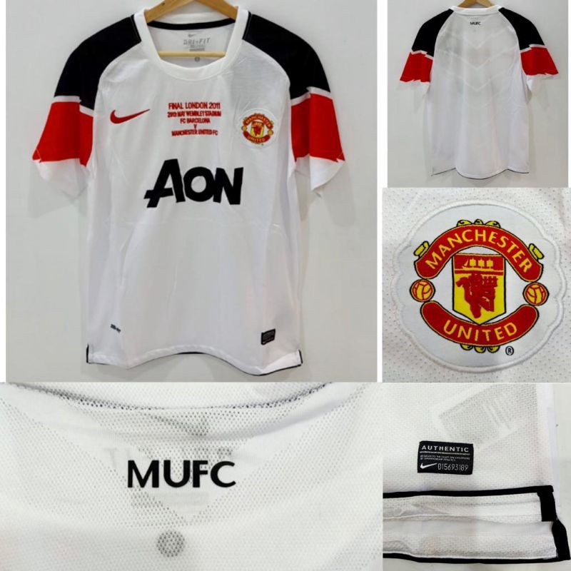 Jersey retro Emyu MU Away Final London 2010/201111 grade ori import