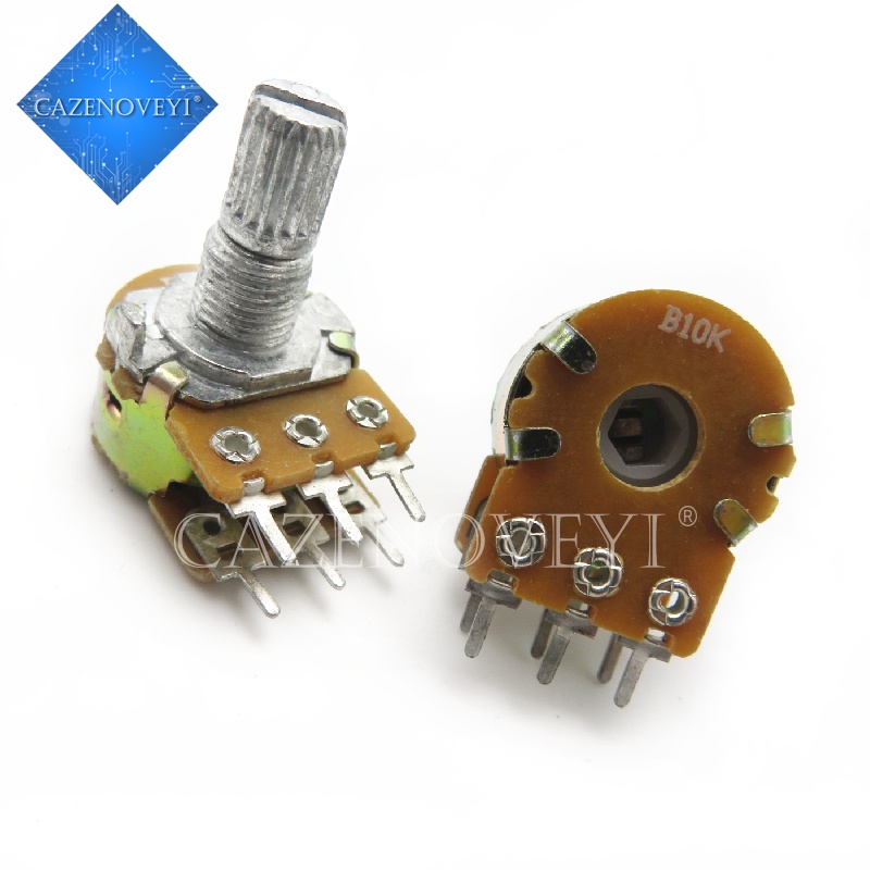 5pcs Potentiometer B1K B2K B5K B10K B20K B50K B100K B500K B1M 6Pin Shaft WH148 1K 2K 100K 5K 50K 500K 10K