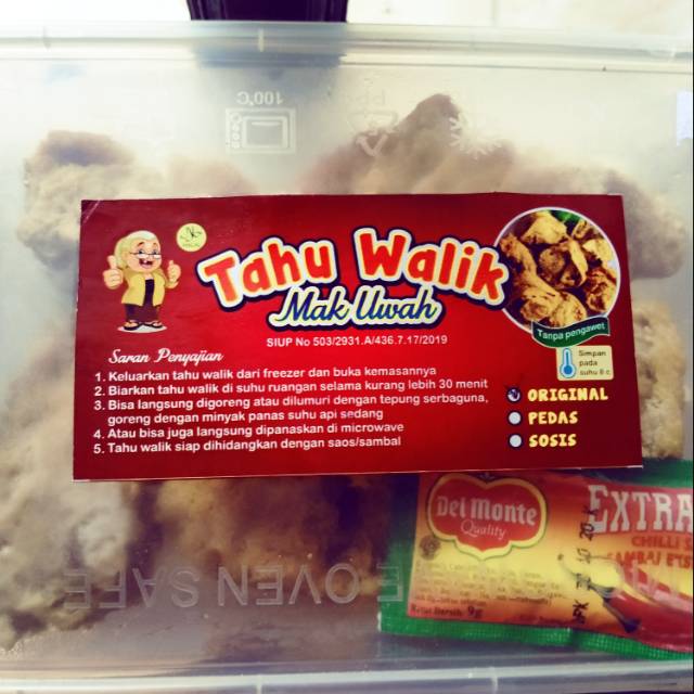 

Tahu walik box (isi 8 pcs)