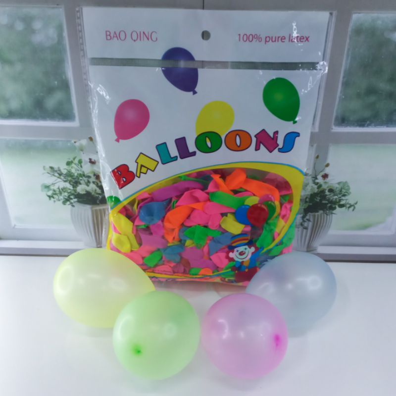 Balon Mini Mungil Isi 500Pcs Balon Kecil Mainan Anak Pure Latek