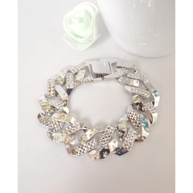 Gelang rantai Xuping import warna putih Kode AT  PA