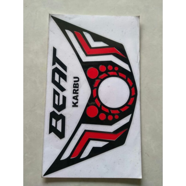sticker variasi lampu depan honda beat carbu
