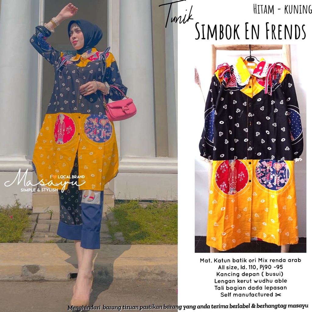 Tunik simbok and friends ori by masayu