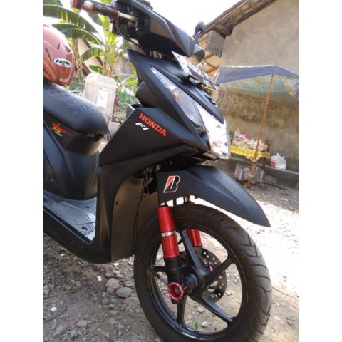 Covershock beat karbu beat new vario scoopy genio spacy 110 125 fi esp new 150 led pcx adv 150 cover shockbreaker deluxe