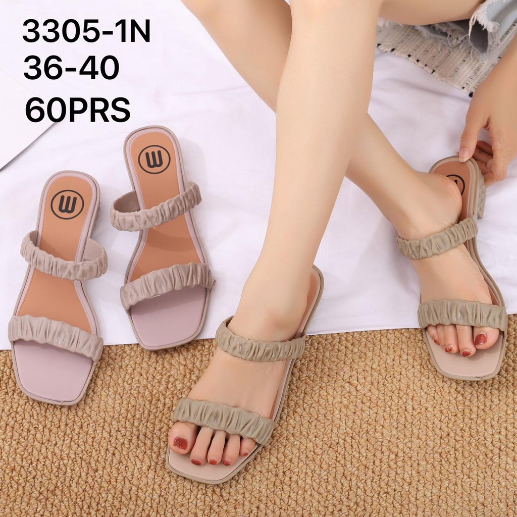 Sandal Jelly Wanita Tali Kerut Winola Collection 3305-3