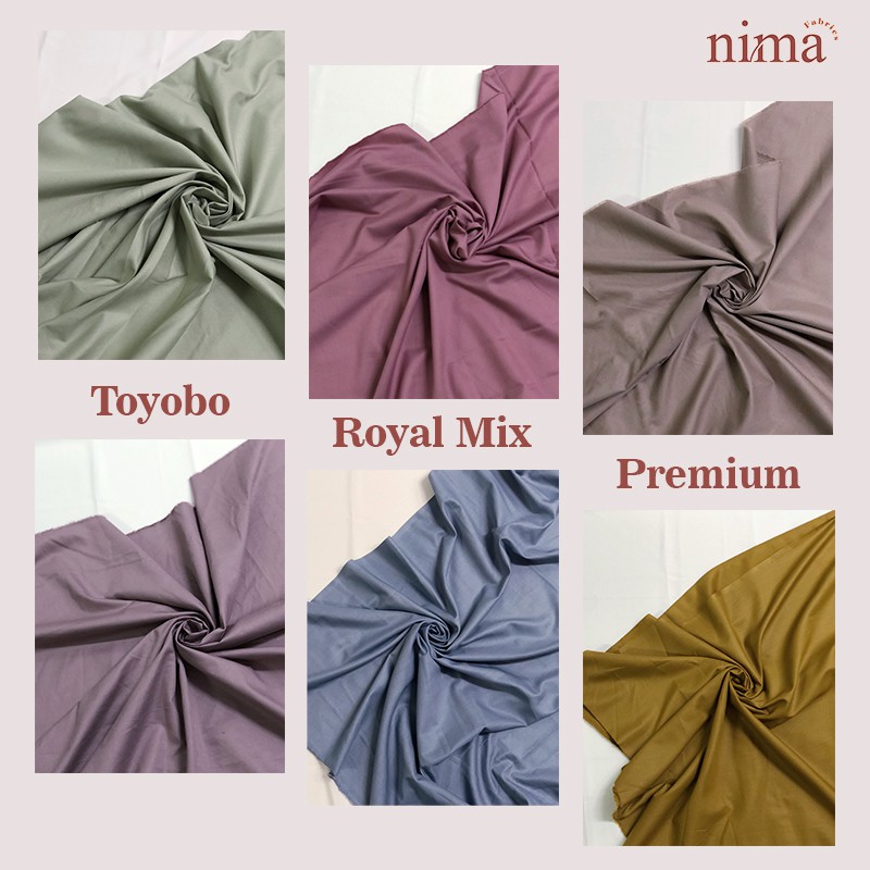 1 meter Kain Toyobo Original Royal Mix PREMIUM/ Katun Toyobo