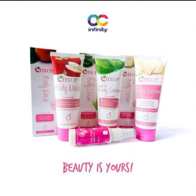 NEW FIXUP BODY SERUM..Pemutih kulit Seketika tanpa ngedempul