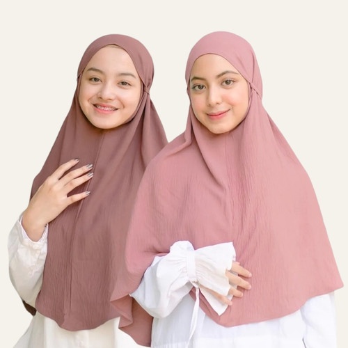 Bergo Crinkle Airflow / Bergo Instan Tali / Bergo Size M