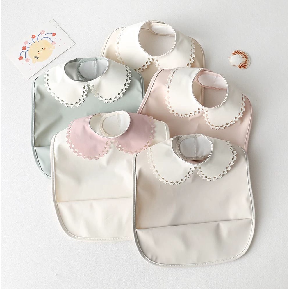 BIANCA - Bibs Kecil Anak / Celemek Anak Premium Denmark COLLAR RUMBAI