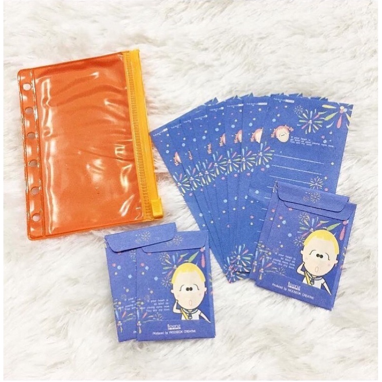 

Kertas Surat Amplop Set Original Korea Free Zipper Pouch Letter Set Barang Printilan Lucu Cute