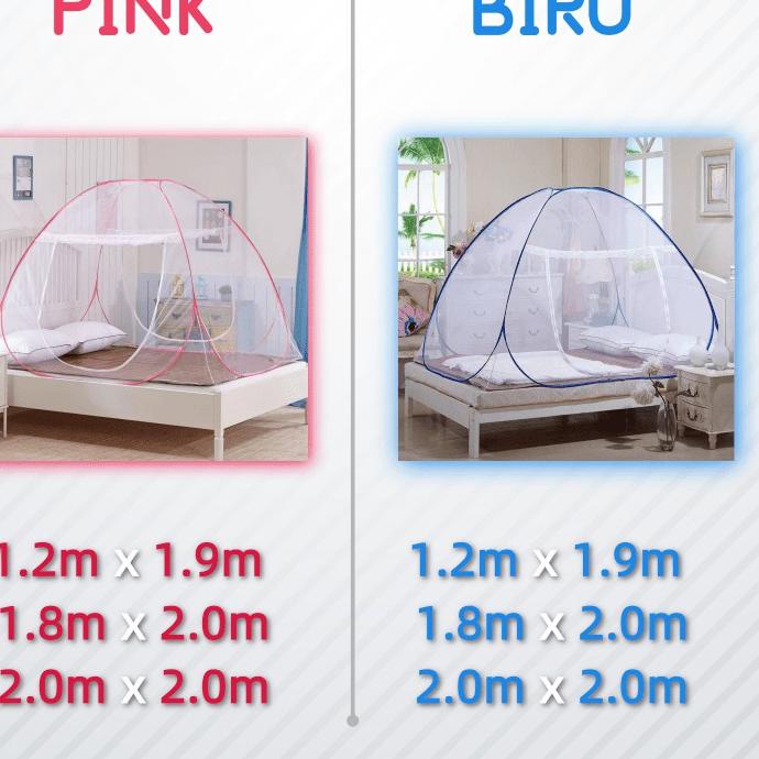 (NA)✩ KELAMBU MURAH BERKUALITAS TINGGI 120X190CM / 180X200CM / 200X200CMPaling⭐.rame⭐