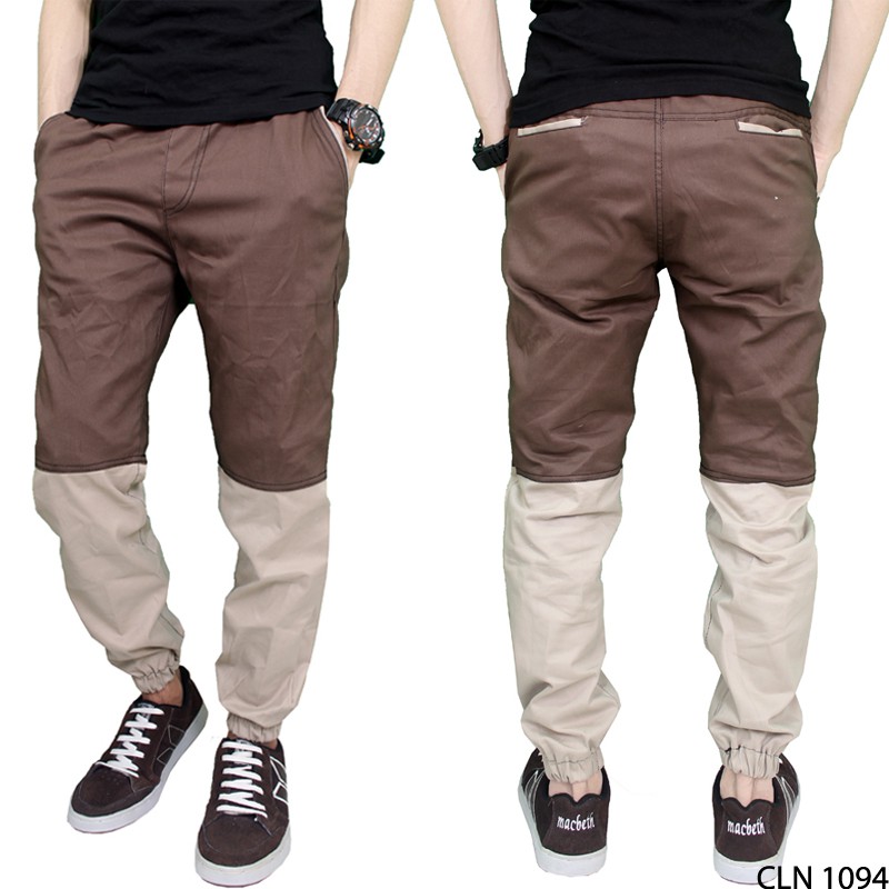 Celana Panjang Jogger Kombinasi 2 Warna (COMB)