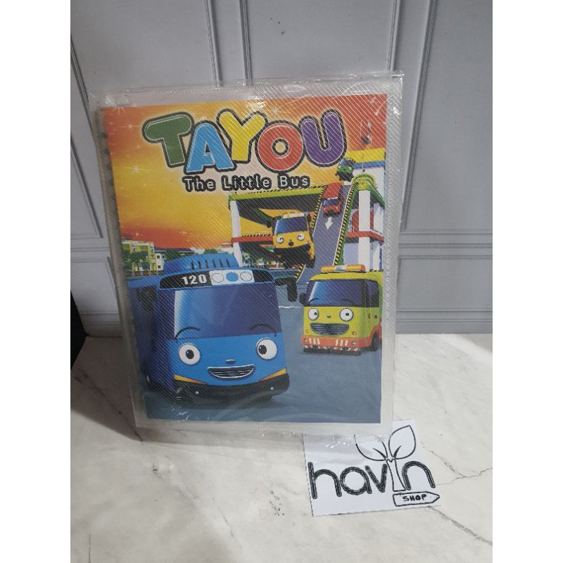 Map Binder/Binder Slip/binder Gliter/binder anak A5-Tayo SLIP