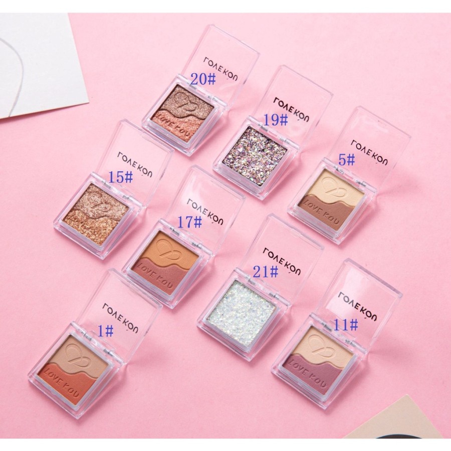 Eyeshadow Glitter Make up Shimmer Eyeshadow Pallette Waterproof Original COD !!! TERMURAH DAN TERBAIK