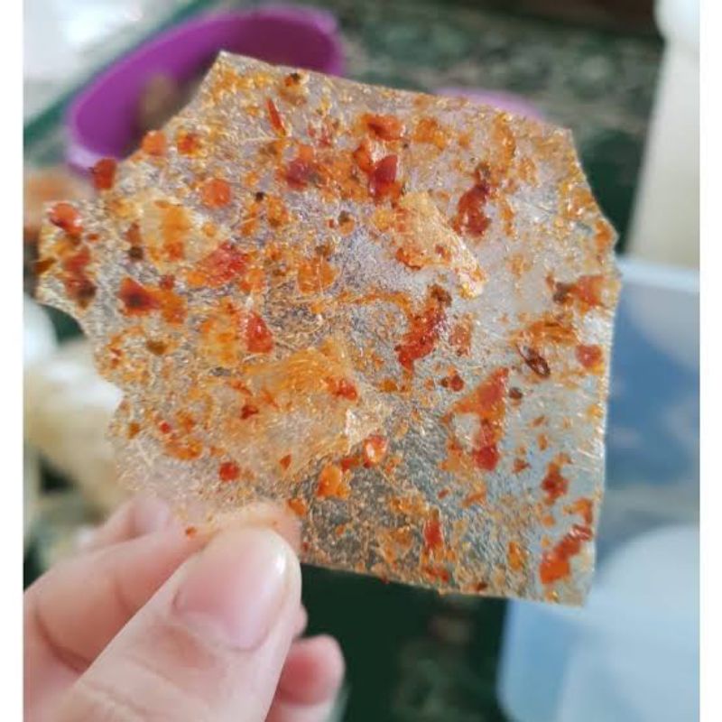 

Keripik Kaca Pedas Daun Jeruk