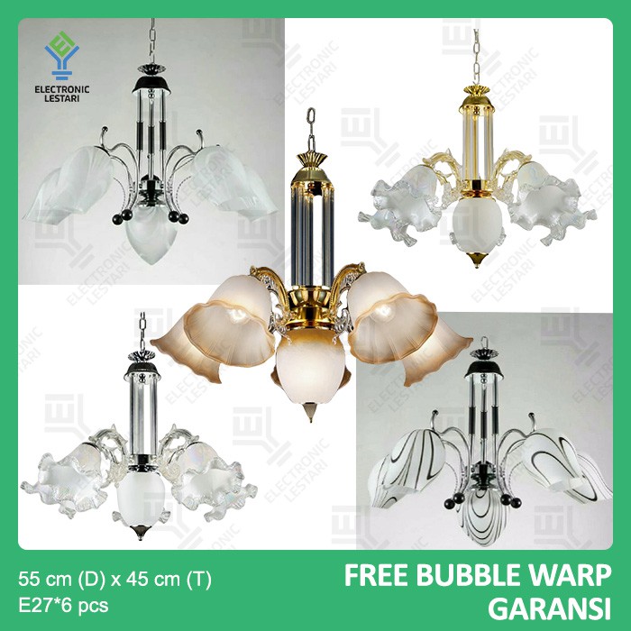 Lampu Gantung Klasik Minimalis Ruang Tamu Cabang 5+1