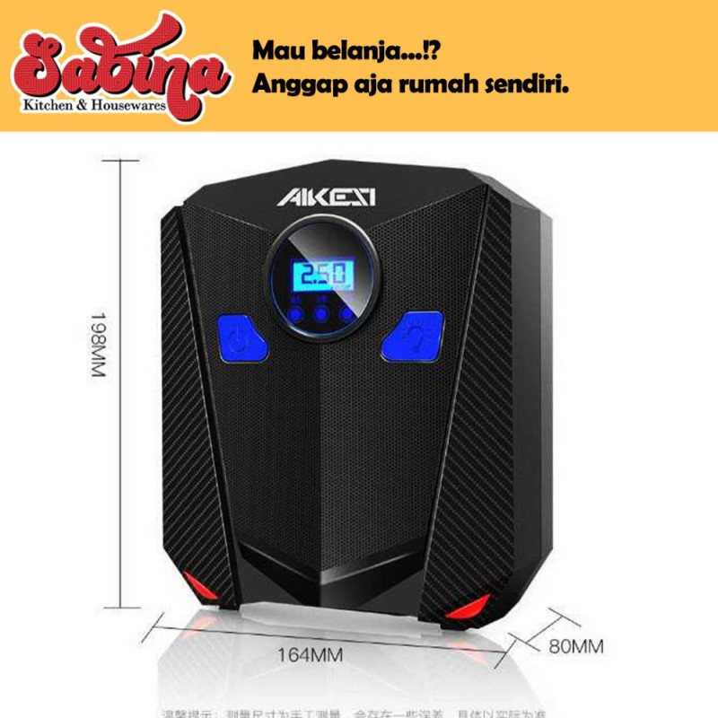 Pompa Ban Mobil Angin Elektrik Inflator Set Perkakas Tambal Portable