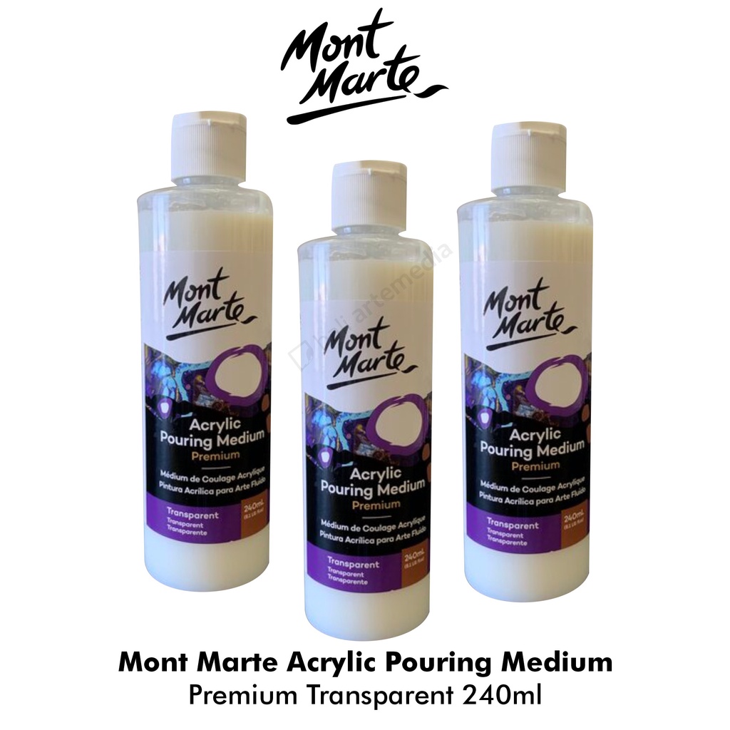 

Mont Marte/ Acrylic Pouring Medium Premium/ Transparent 240ml