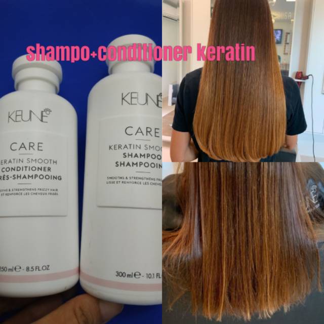 Jual Paket shampoo keune keratin 300ml + condi keratin 250ml bagus buat