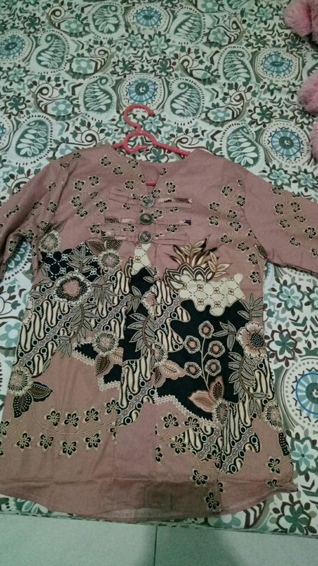 Atasan Batik T600 Black