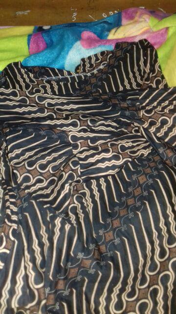 Batik Wanita Asj Sa Hrb026 Kenongo Kemeja Tosca Pendek