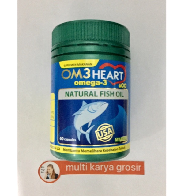 Ome Heart / Om3 Heart / Om3heart / Omeheart Omega 3 isi 60