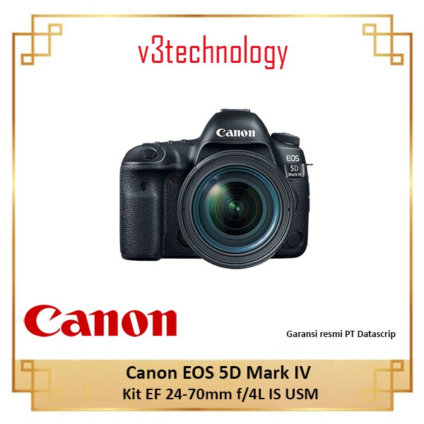 Canon EOS 5D Mark IV Kit EF 24-70mm f/4L IS USM | Shopee