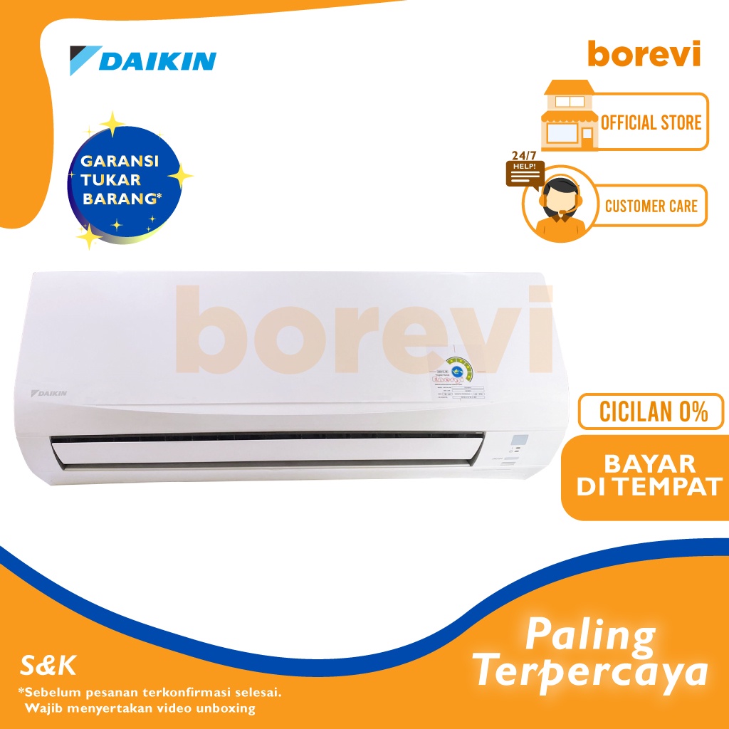 AC DAIKIN 1/2 PK RC 15 NV14 / AC DAIKIN FTC 15NV14 0.5 PK R32