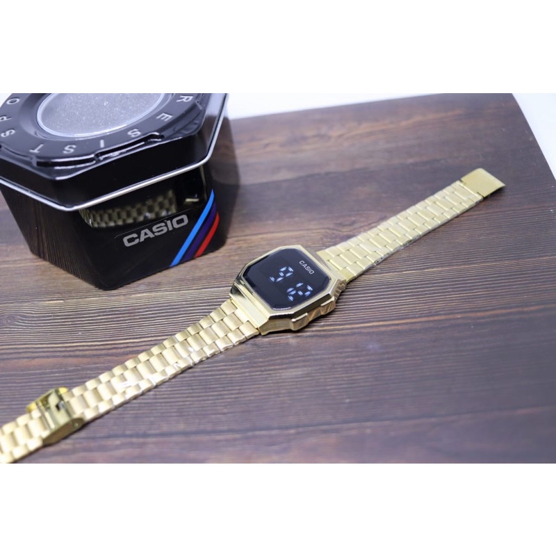 Jam Tangan Wanita Casio Digital Touch Screen Stainless Steel