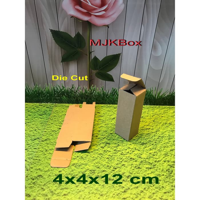 

SALE kardus karton box uk.4x4x12 cm ,,,Die Cut polos baru minimal beli 20 pcs