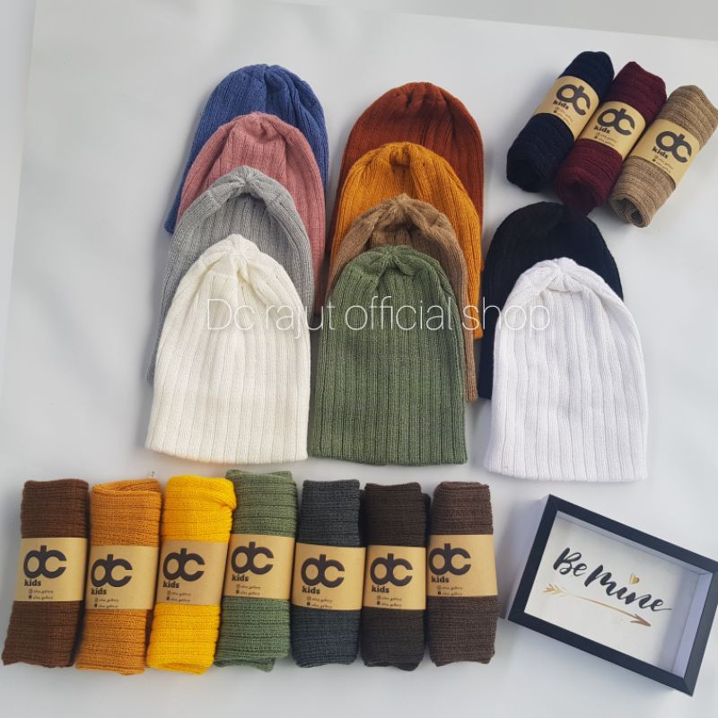 topi rajut polos bayi best quality | topi rajut anak | beani hat