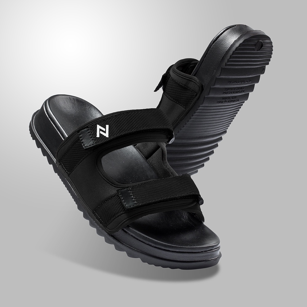 PIRLO BLACK |ManNeedMe x NAZ| Sandal Pria Sendal Slop Casual ORIGINAL