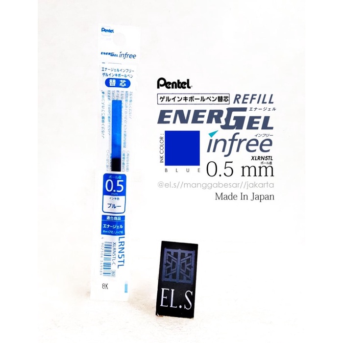 

Mudah Pentel Energel Infree 0.5 Blue Refill Terbatas