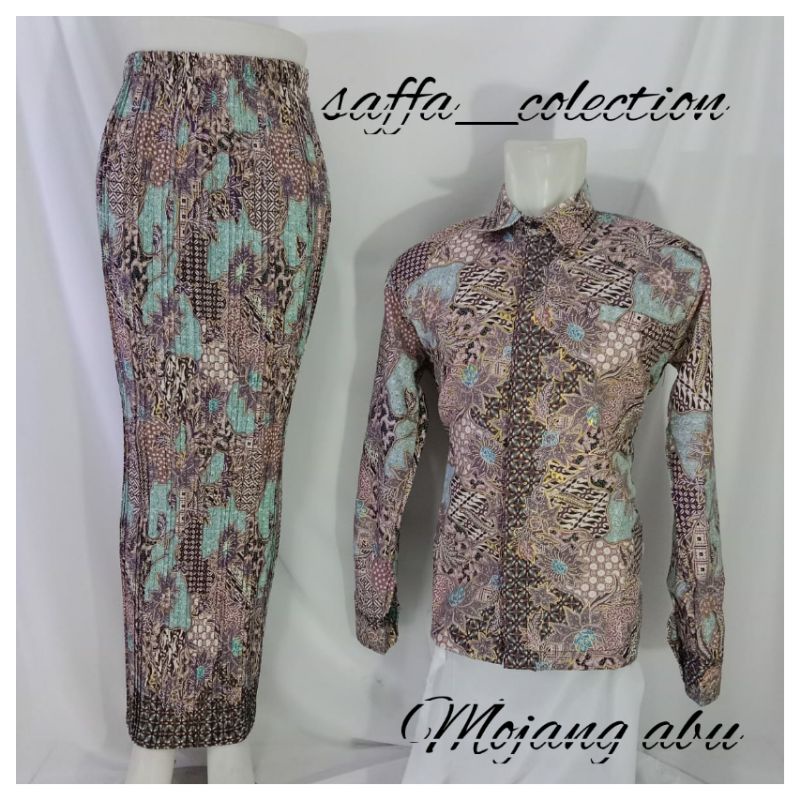 batik couple /kmeja pria couple/kmeja rok prisket batik