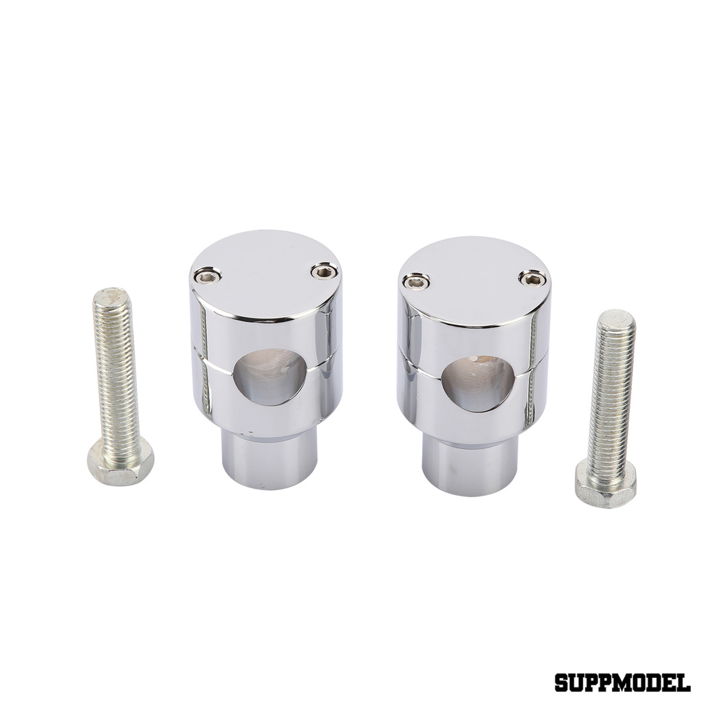 Spm 2 Pcs Klem Peninggi Stang Motor Adjustable Bahan Aluminum Mudah Dipasang Ukuran 22mm